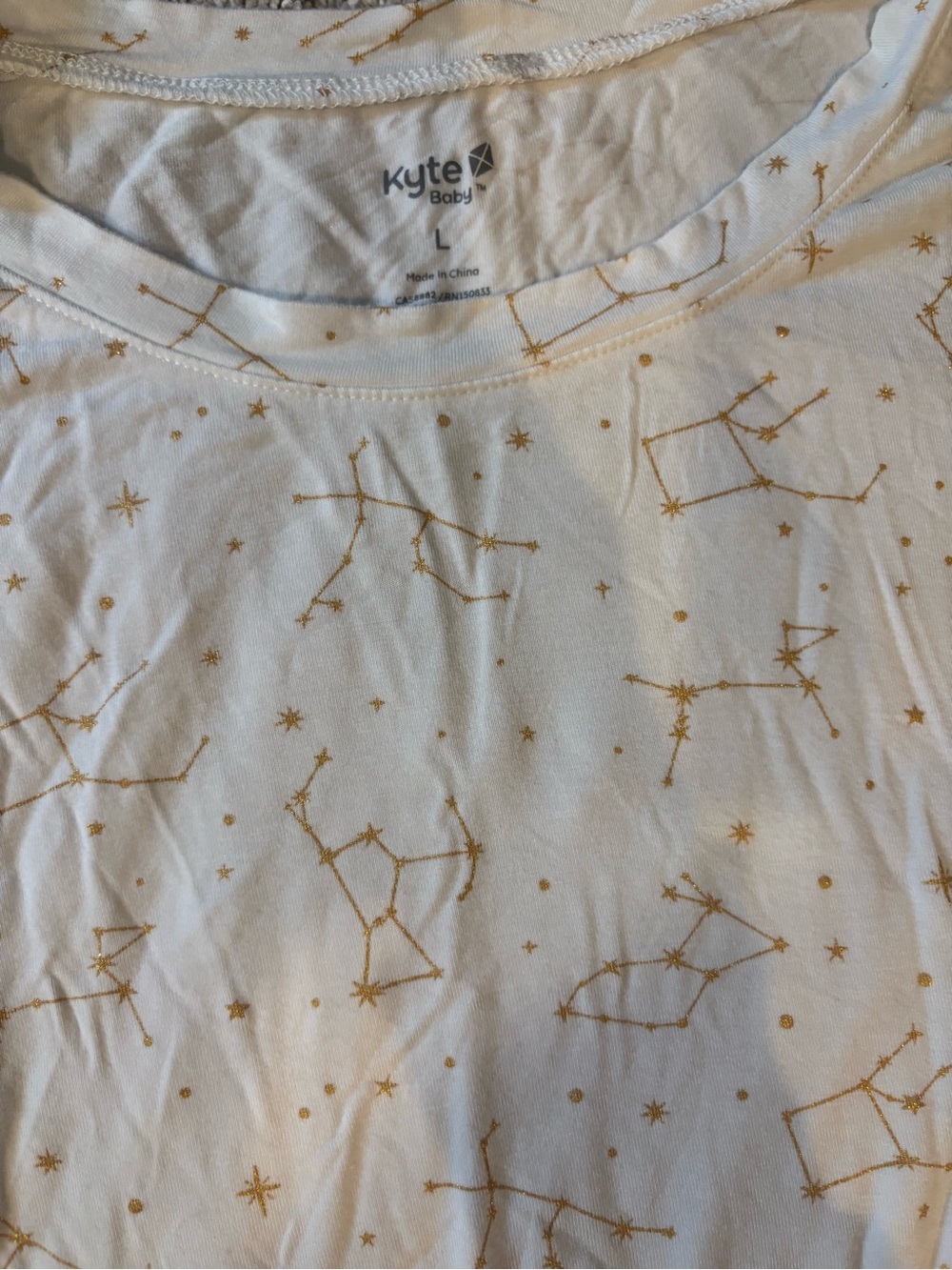 Kyte Baby Women's large Bamboo white and gold astrology 
Set Soft